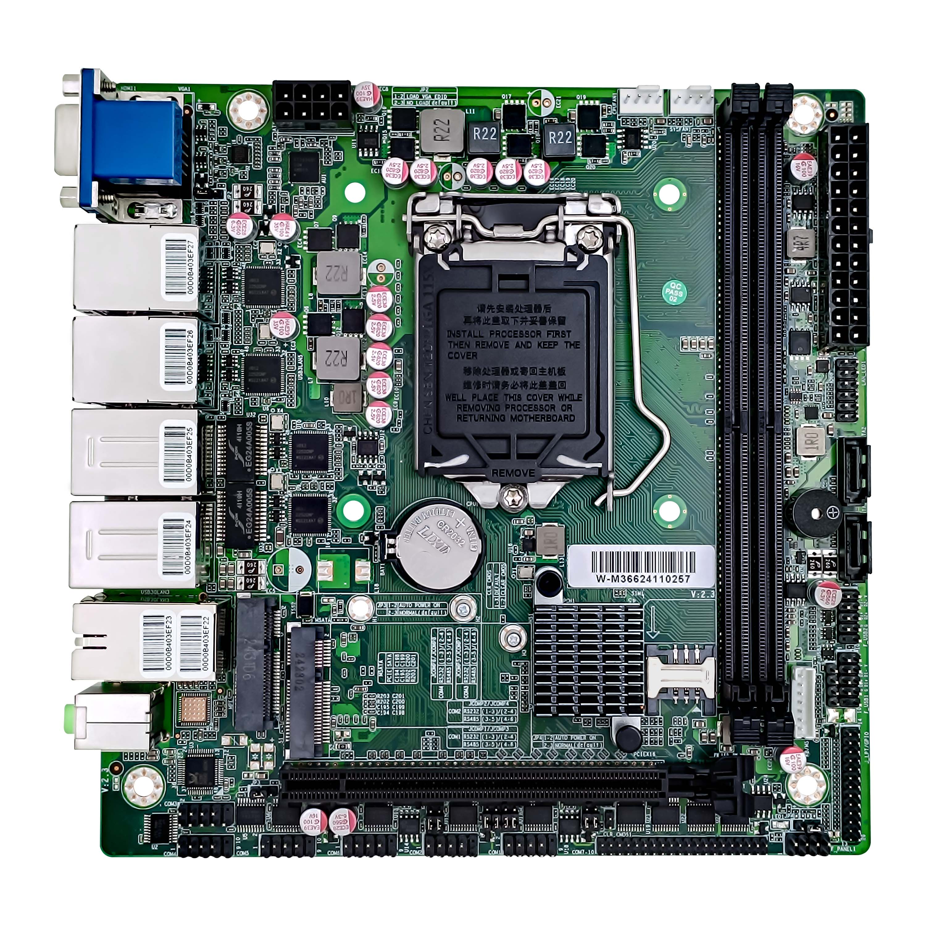 Mainboard supports i3 i5 i7 i9 processor